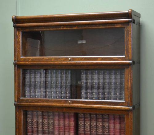 fig 2. Antique Globe-Wernicke Edwardian Oak Bookcase
