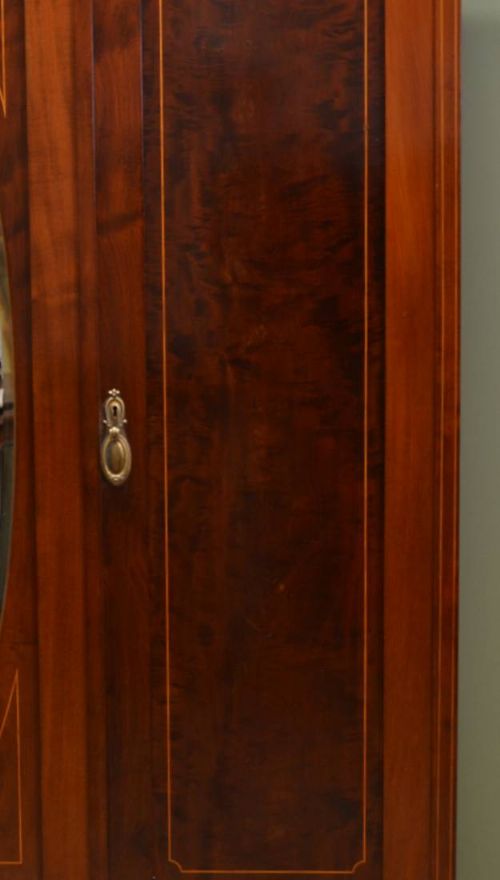 fig 1. Stunning Quality Antique Mahogany Triple Wardrobe