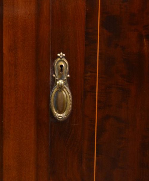 fig 2. Stunning Quality Antique Mahogany Triple Wardrobe