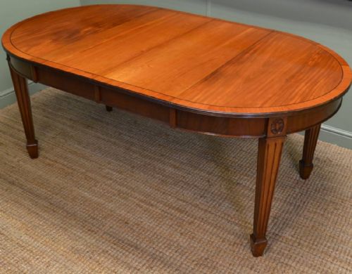 Edwardian Walnut Extending Antique Dining Table