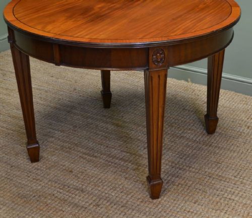 fig 1. Edwardian Walnut Extending Antique Dining Table
