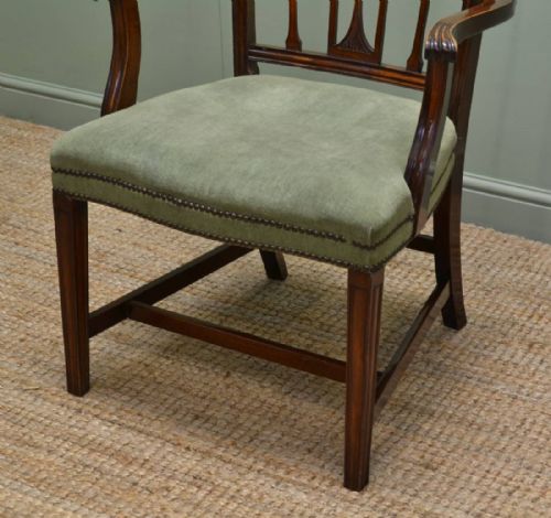 fig 2. Set of Six Edwardian Mahogany Antique Dining Chairs