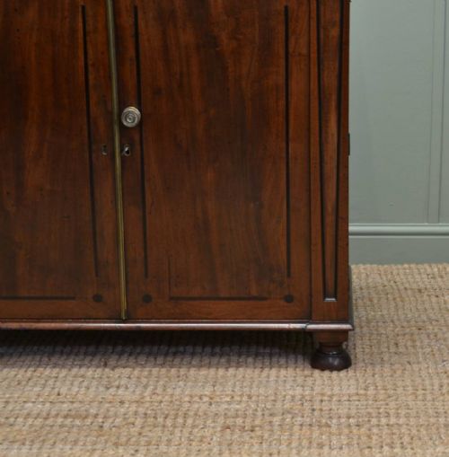 fig 1. Superb Quality Small Regency Mahogany Antique Cabinet.