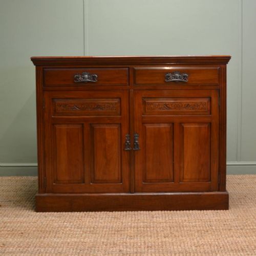 Quality Victorian Walnut Antique Cupboard