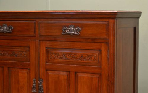 fig 2. Quality Victorian Walnut Antique Cupboard