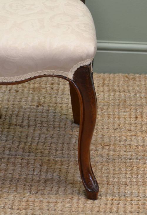 fig 2. Set of Six Victorian Walnut Antique Balloon back Dining Chairs