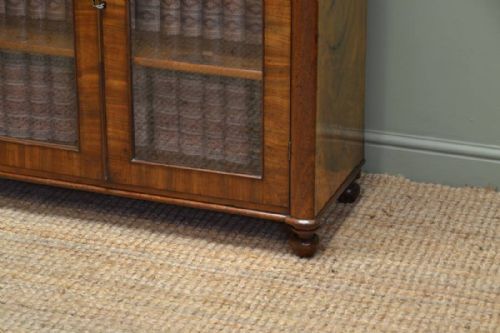 fig 1. Unusual, Small, Regency Mahogany Antique Glazed Bookcase