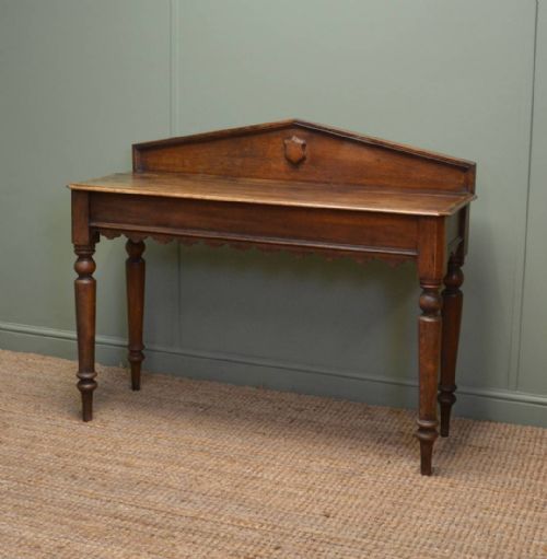 Victorian Oak Country Antique Console Table