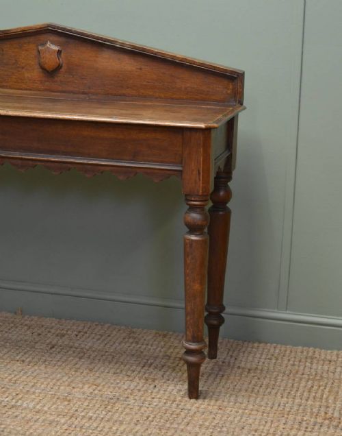 fig 1. Victorian Oak Country Antique Console Table