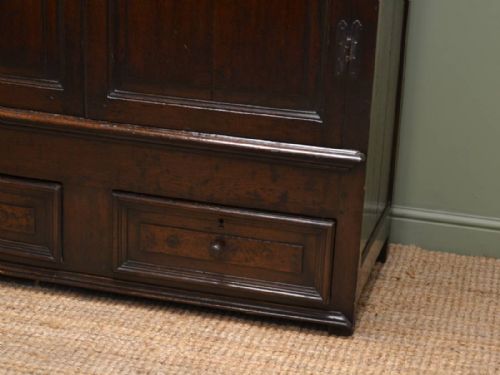 fig 1. 17th Century Period Oak Antique Harness Cupboard