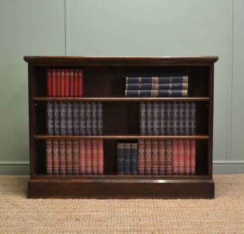 Liberty's Edwardian Oak Antique Open Bookcase
