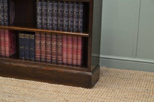 fig 1. Liberty's Edwardian Oak Antique Open Bookcase