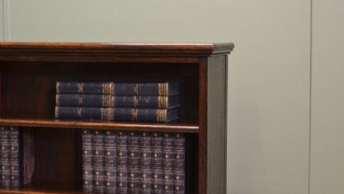 fig 2. Liberty's Edwardian Oak Antique Open Bookcase