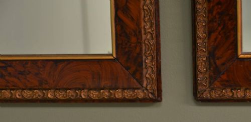 fig 1. Pair of Antique Edwardian Decorative Mirrors