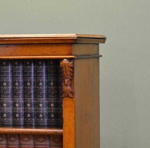 fig 2. Golden Oak Antique Open Bookcase