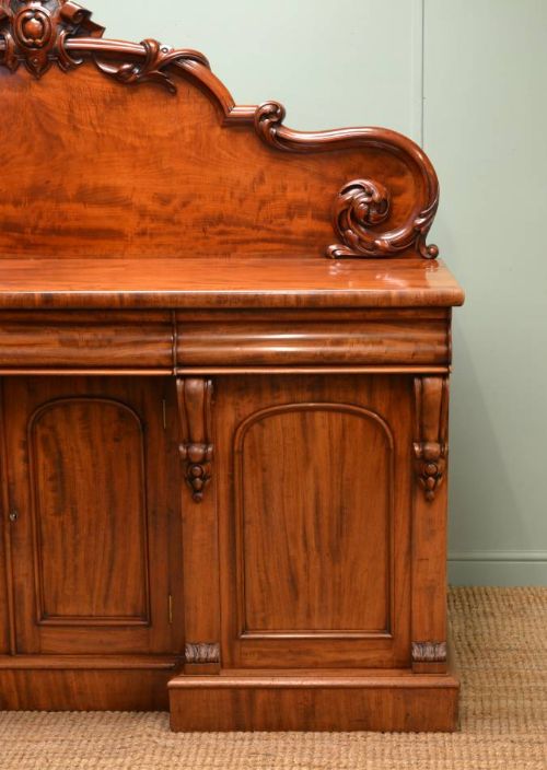 fig 1. Large, Superb Quality, Victorian Mahogany Antique Sideboard