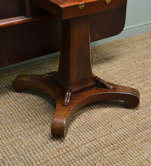fig 2. Quality Regency Antique Mahogany Tilt Top Dining Table.