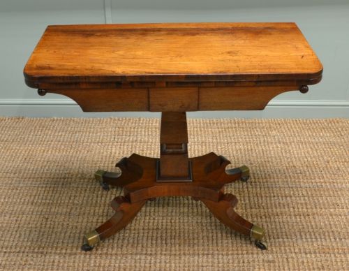 Regency Rosewood Antique Card / Games Table.