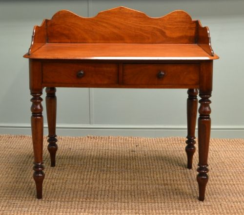 Quality Victorian Mahogany Antique Washstand / Side Table/ Writing Table.