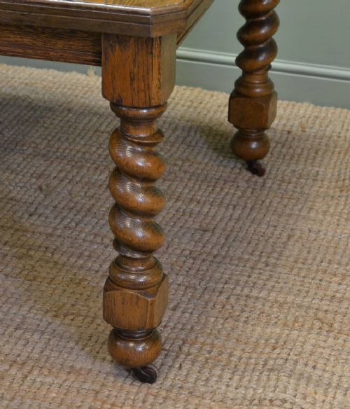fig 1. Large Edwardian Ash Antique Wind Out Dining Table
