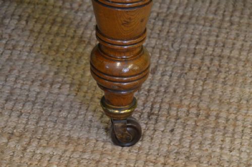 fig 2. Large Golden Oak Victorian Antique Dining Table