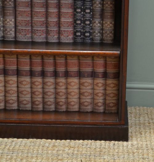 fig 1. Victorian Mahogany Antique Open Bookcase