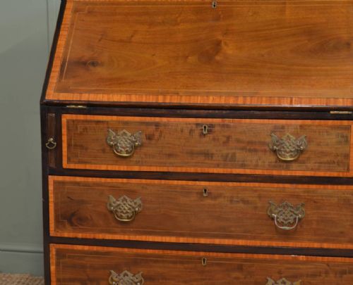 fig 2. Antique Victorian Inlaid Walnut Bureau
