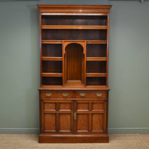 Quality Arts & Crafts Antique Walnut Bookcase