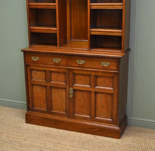 fig 1. Quality Arts & Crafts Antique Walnut Bookcase