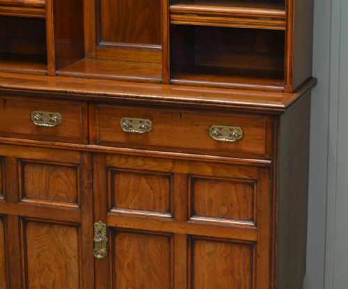 fig 2. Quality Arts & Crafts Antique Walnut Bookcase