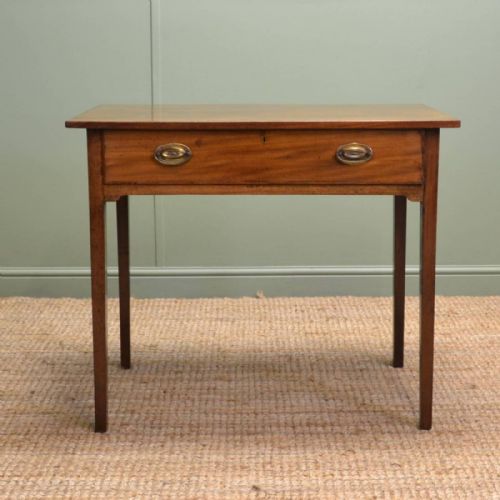 Country Georgian Antique Mahogany Side Table