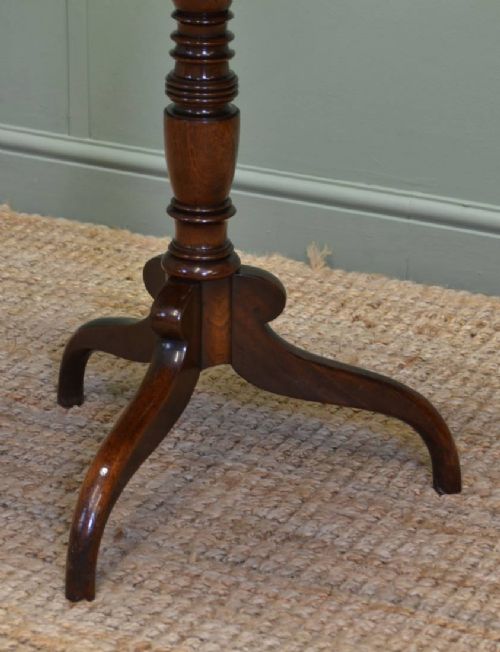 fig 2. Regency Mahogany Antique Tripod Occasional Table