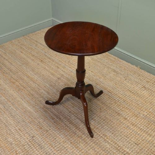 Georgian Mahogany Antique Tripod Wine Table / Occasional Table