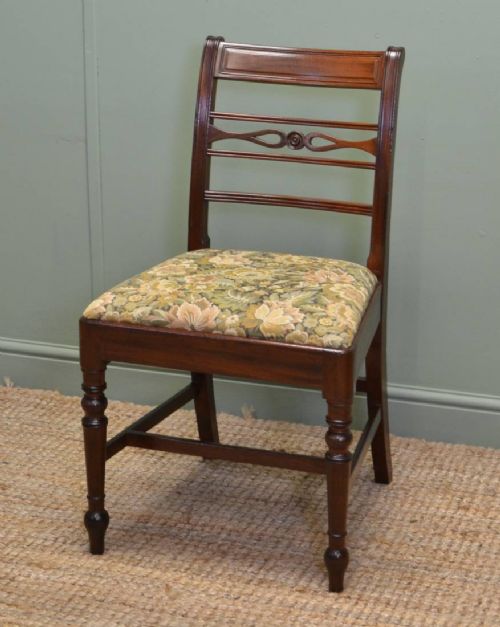 fig 1. Set of Six Regency Mahogany Antique Dining Chairs