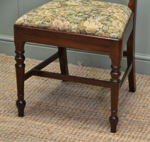 fig 2. Set of Six Regency Mahogany Antique Dining Chairs