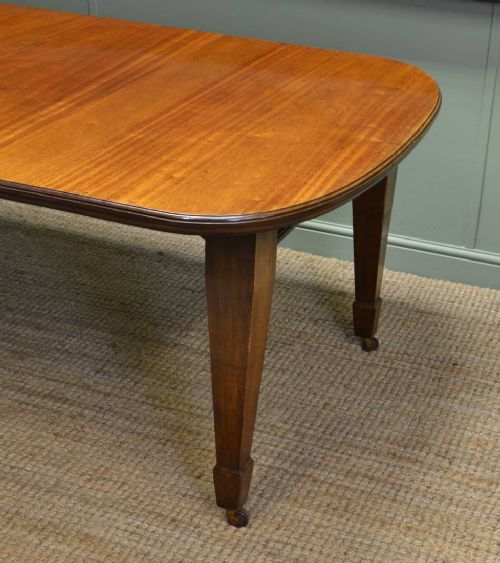 fig 1. Edwardian Mellow Mahogany Antique Wind Out Dining Table
