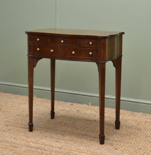 Fine Quality Mahogany Antique Edwardian Inlaid Side Table