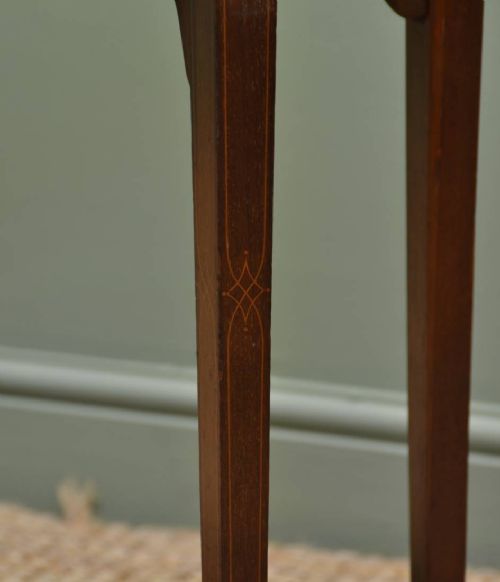 fig 2. Fine Quality Mahogany Antique Edwardian Inlaid Side Table