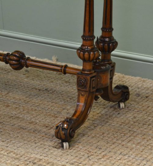 fig 2. Quality Victorian Burr Walnut Antique Oval Centre Table
