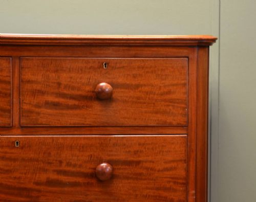 fig 2. Victorian Antique Mahogany Large Chest of Drawers