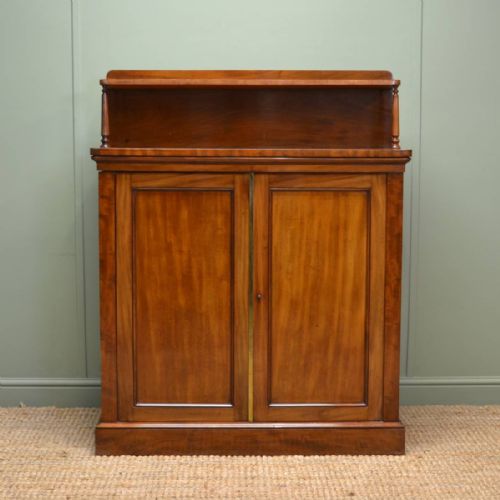 Victorian Mellow Mahogany Antique Chiffonier Cupboard