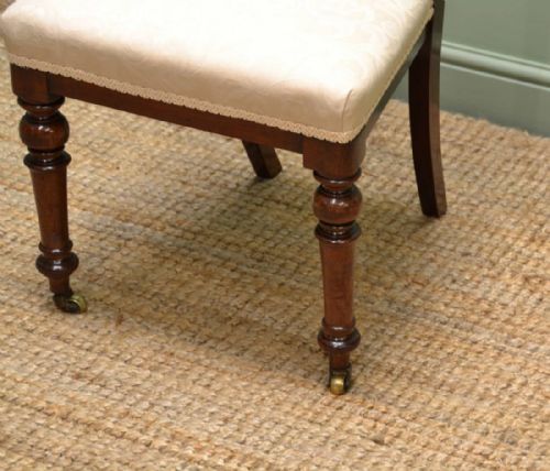 fig 2. Set of Six Victorian Walnut Antique Dining Chairs