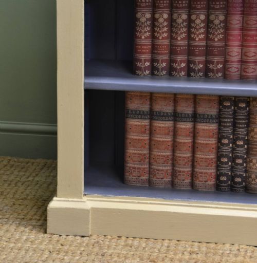 fig 1. Antique Victorian Painted Open Bookcase