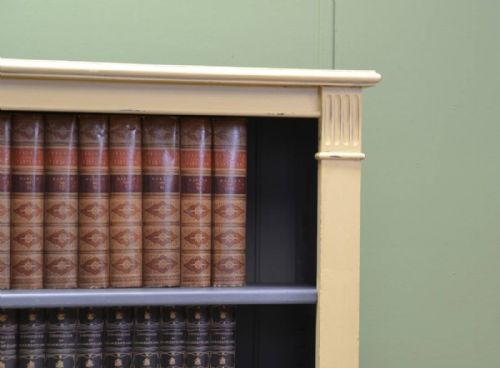 fig 2. Antique Victorian Painted Open Bookcase