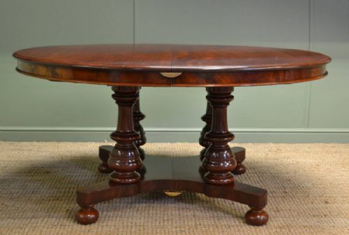 fig 2. Superb Quality Antique Victorian Mahogany Extending Dining Table