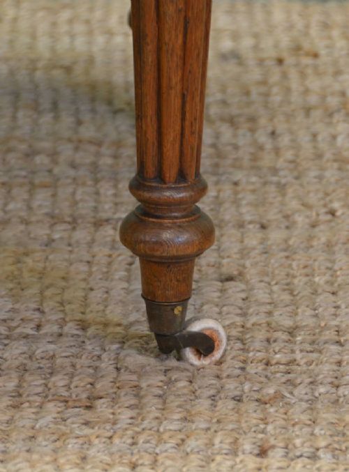 fig 2. Fine Quality Antique Victorian Golden Oak Writing Table