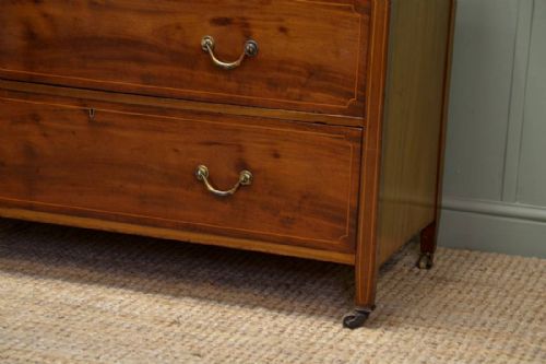 fig 1. Edwardian Inlaid Mahogany Antique Chest of Drawers