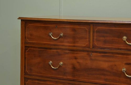 fig 2. Edwardian Inlaid Mahogany Antique Chest of Drawers