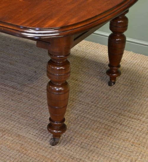 fig 1. Quality Victorian Walnut Antique Wind-Out Dining Table