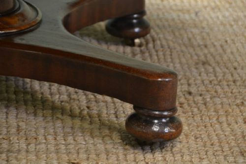 fig 2. Antique Victorian Mahogany Pedestal Extending Dining Table